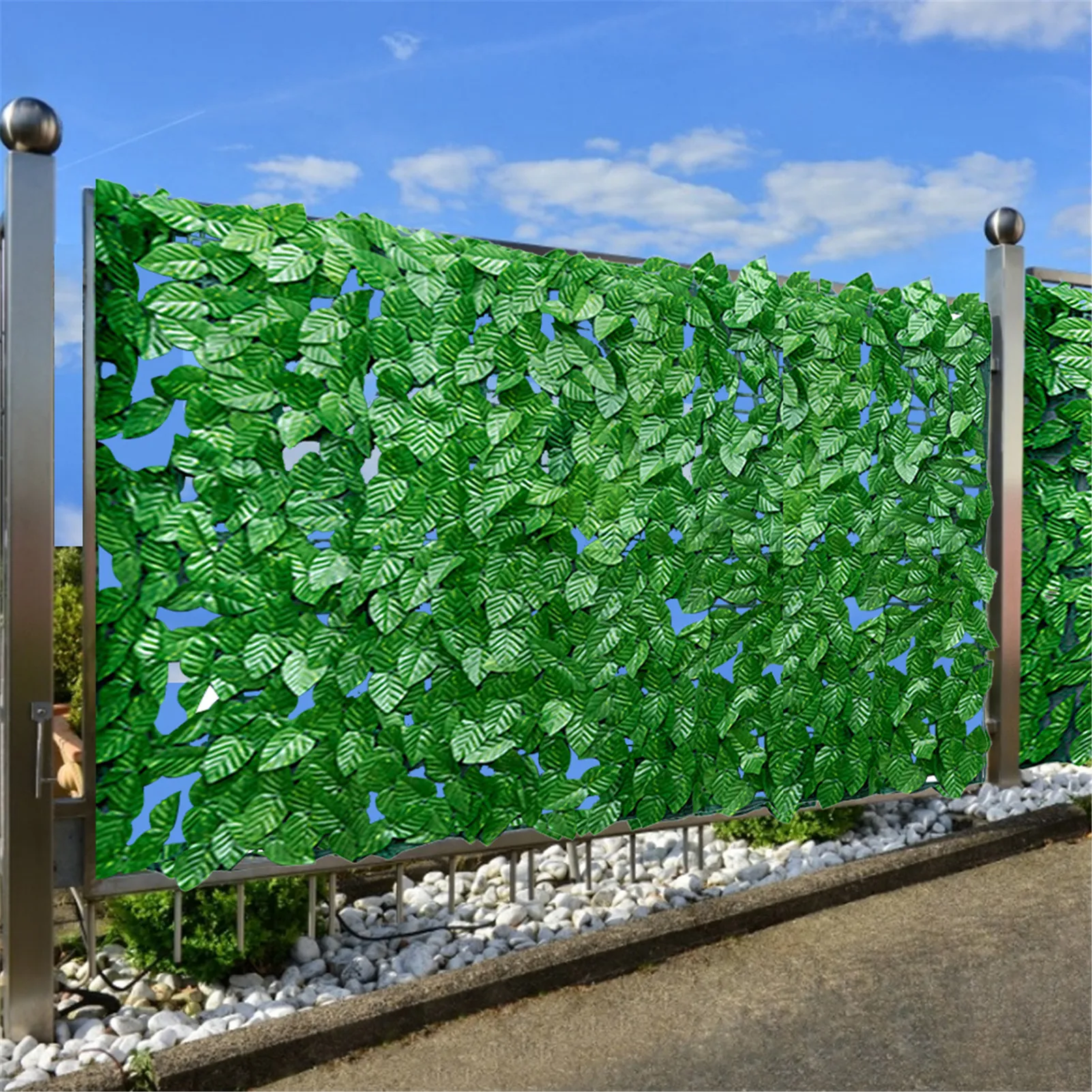 

Artificial Leaf Garden Fence Screening Roll UV Fade Protected Privacy Artificial Garden Fence Garden Yard Landscaping Ivy Decor
