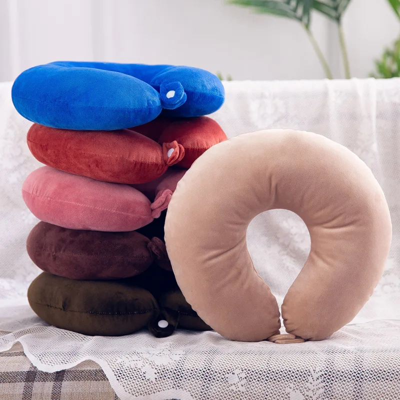 2020 новая подушка для шеи u образный мультяшный ворс офиса путешествия вождения