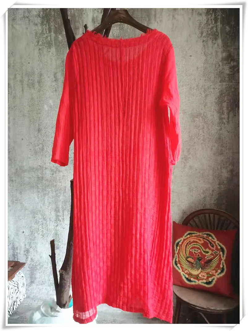 

QING MO Red Women Fork Dress 2021 Summer Newest Women Fashionable Dress Female Drawstring Dress Solid ZQY6935