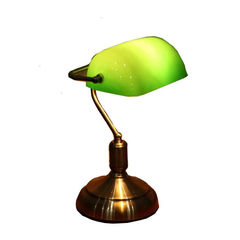 Настольная лампа ностальгии в американском стиле недорогая старомодная зеленая