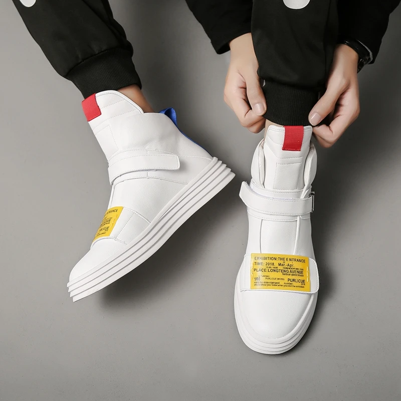 Мужские ботильоны весна осень высокие дышащие повседневные ботинки Роскошные