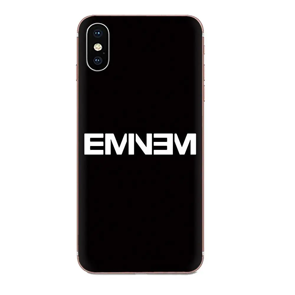 as picture Мягкий чехол для телефона Apple iPhone 11 Pro X XS Max XR 4 4s 5 5C 5S SE 6 6S 7 8 Plus хип-хоп Rapper Eminem - Цвет: as picture
