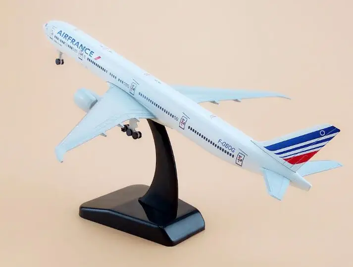 45 см Смола воздуха Франция авиалиний B777 металлическая модель самолета Модель Boeing