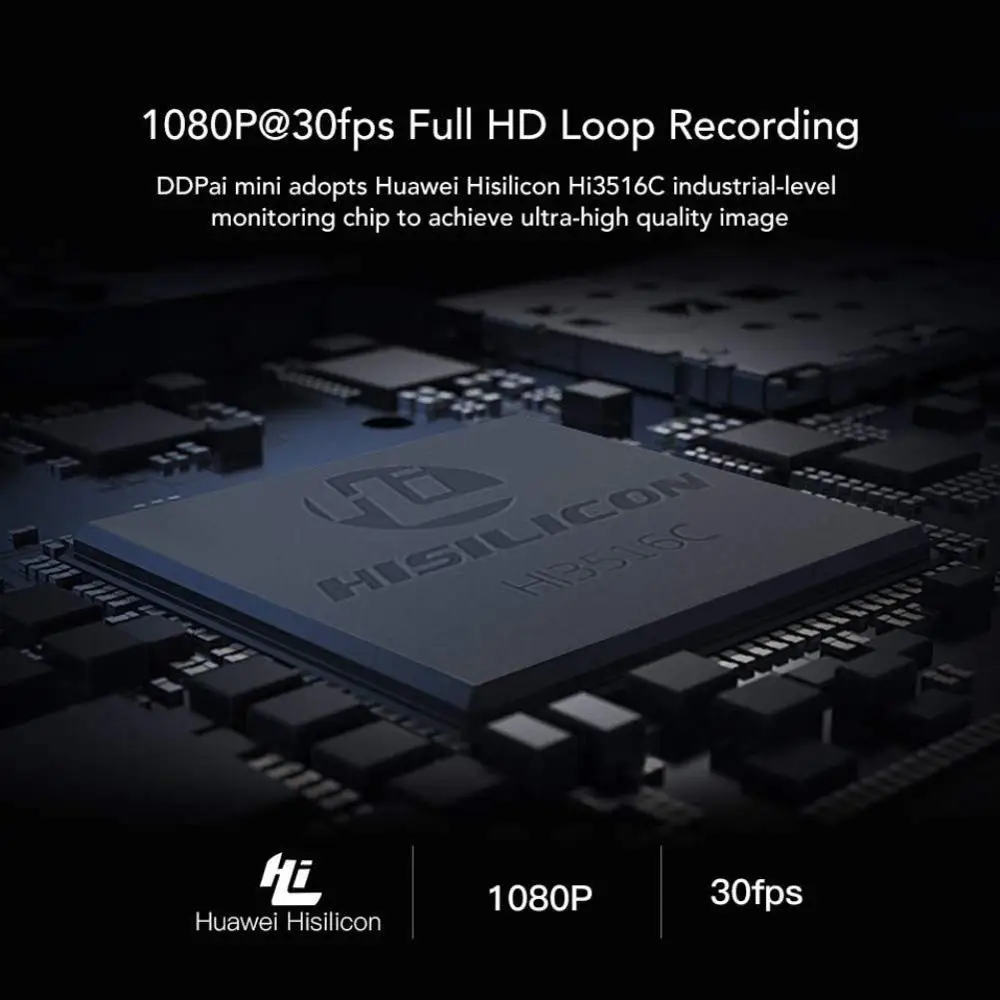 DDPai Мини Автомобильный видеорегистратор приложение английская версия 1080P HD камера ночного видения автомобиля рекордер WiFi f2.2 WDR камера для приборной панели