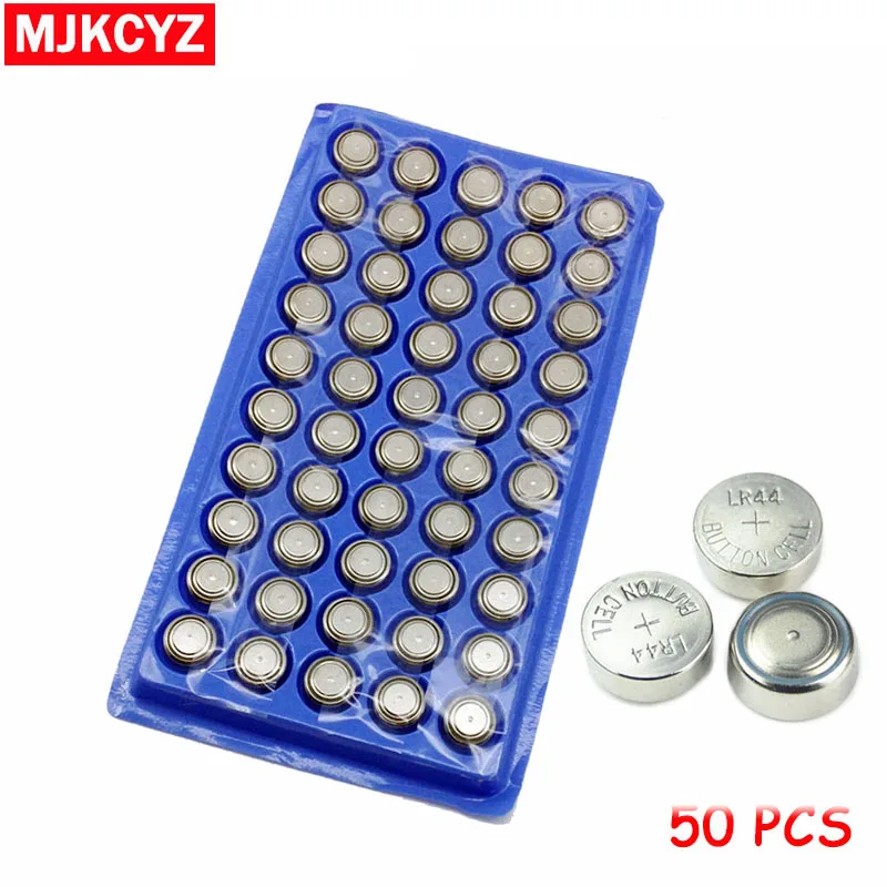 50 шт. AG13 357A A76 303 LR44 SR44SW SP76 L1154 RW82 RW42 большой объем батареи кнопки длительный часы