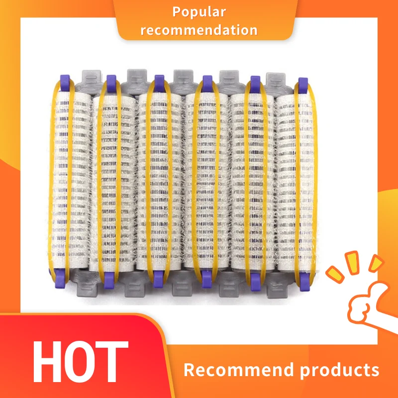 

24Pcs/Set Salon Nylon Hook & Loop Hair Rollers Set Hair Root Perm Rods Bars Curlers with Clips & Rubber Bands