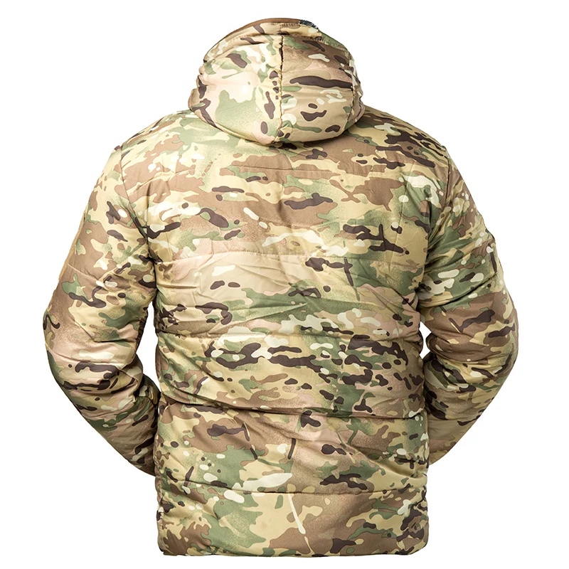 Hooded Tactical Military Parka Lightweight Camouflage Workwear Men's Fall Winter Hunting Outdoor Activities