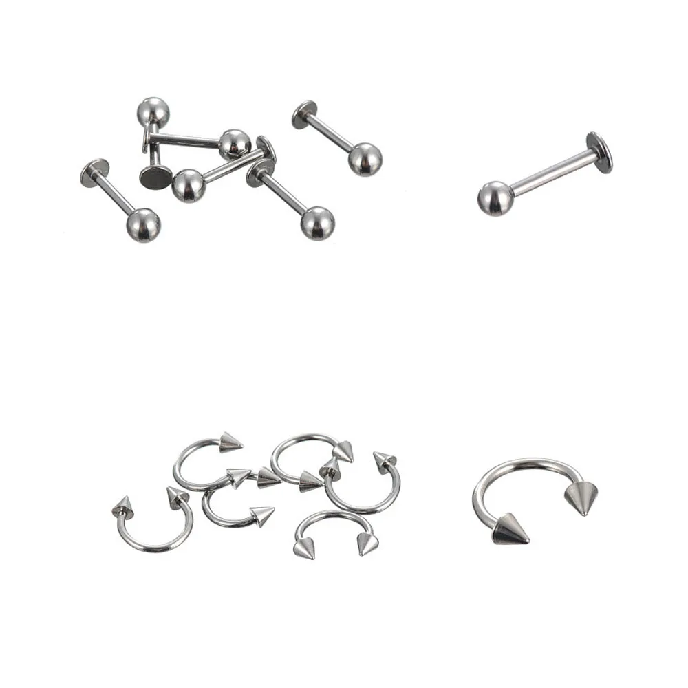 85 шт./компл. стержень из нержавеющей стали для бровей языка губ носа