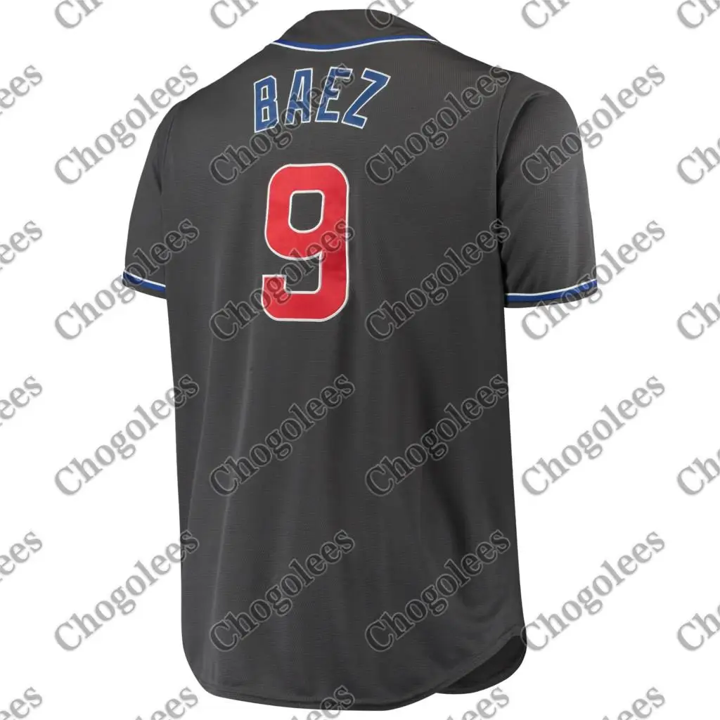 

Baseball Jersey Javier Baez Chicago Big & Tall Fashion Player Jersey - Charcoal