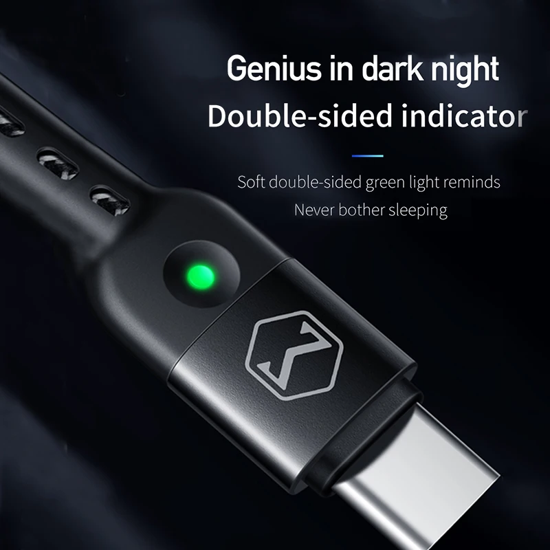 Mcdodo 1 8 м пружинный удлинитель стационарный USB-кабель Тип C для Samsung Huawei P30 Pro Xiaomi Phone