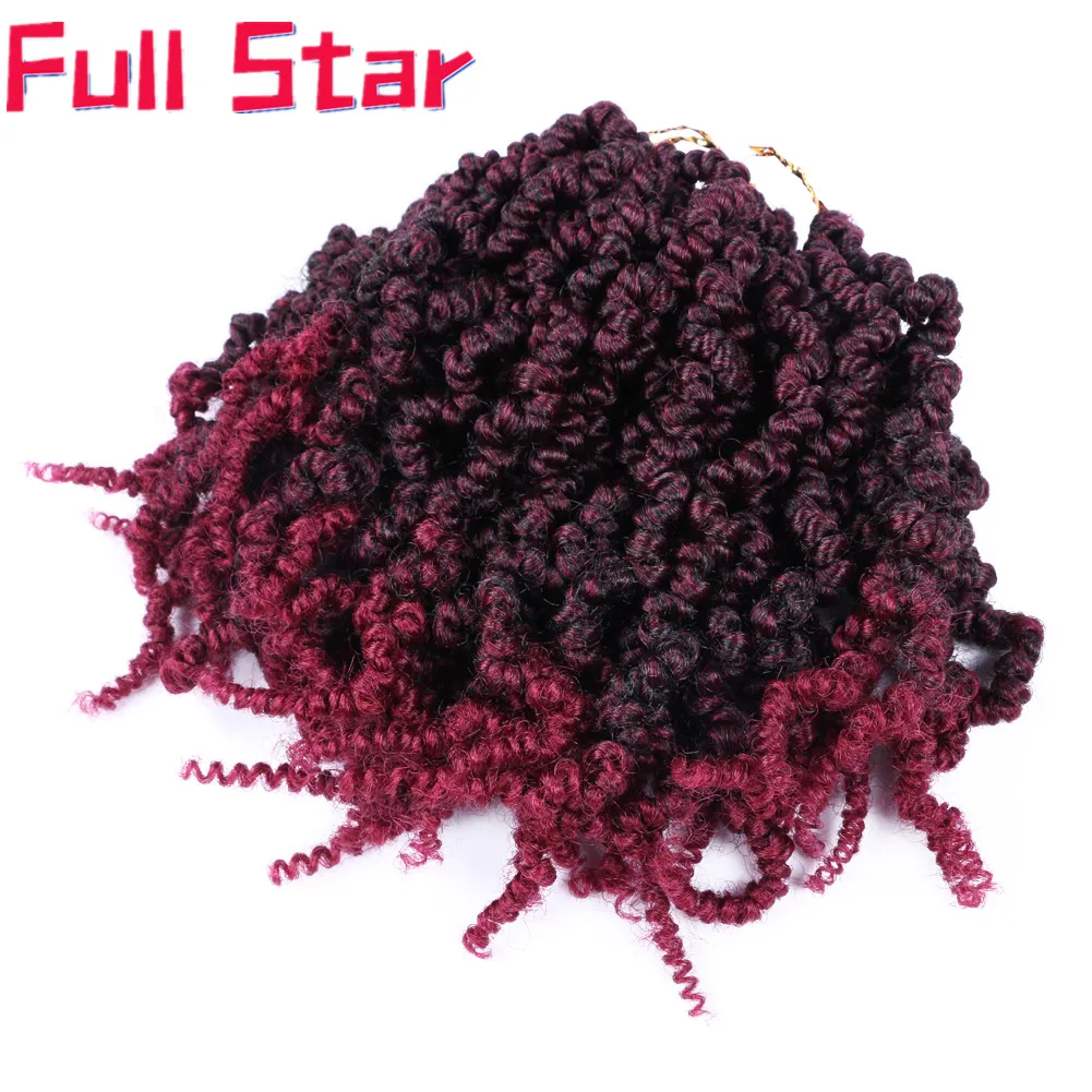 Полностью Звездные 10 &quotПредварительно скрученные вязальные косички 15 прядей в