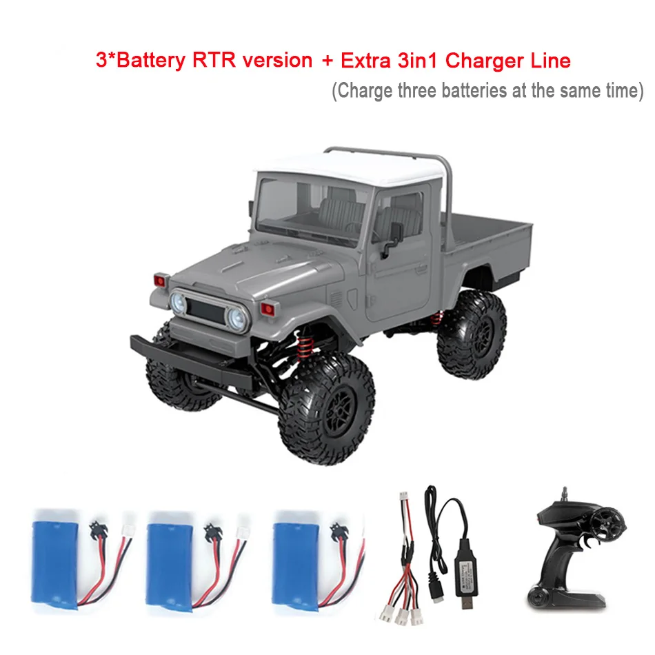 WPL RC автомобиль MN-45 комплект RTR 1/12 Масштаб 2,4 г 4WD несколько цветов Rc автомобиль светодиодный свет гусеничный Альпинизм внедорожный грузовик FJ45 для мальчиков детей