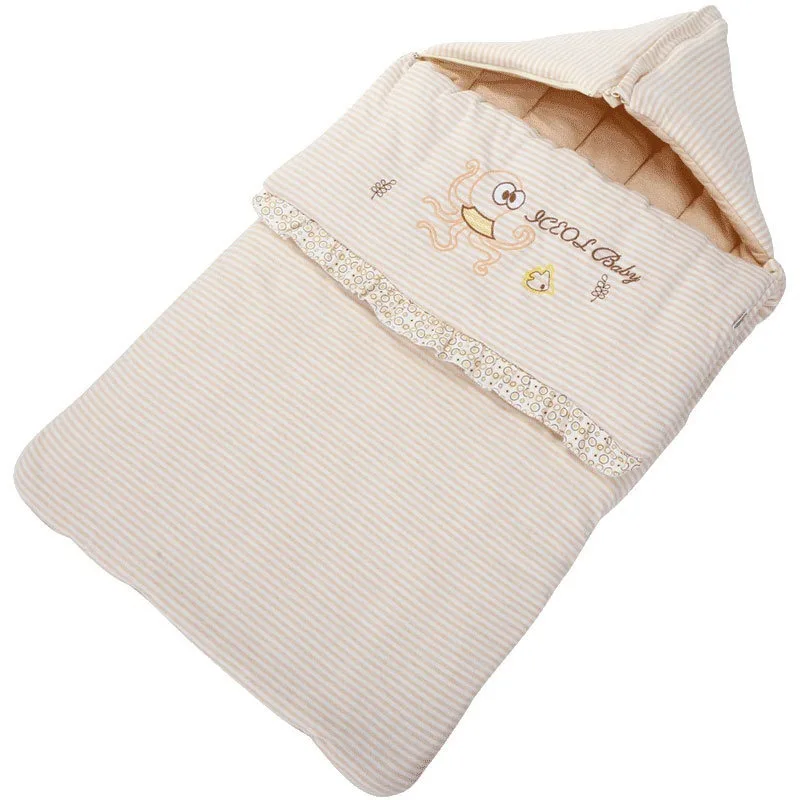 

New Baby Sleeping Bag Spring Autumn Children's Kicking Quilt Envelope Type Air Conditioning Room Autumn Winter Colored Cotton