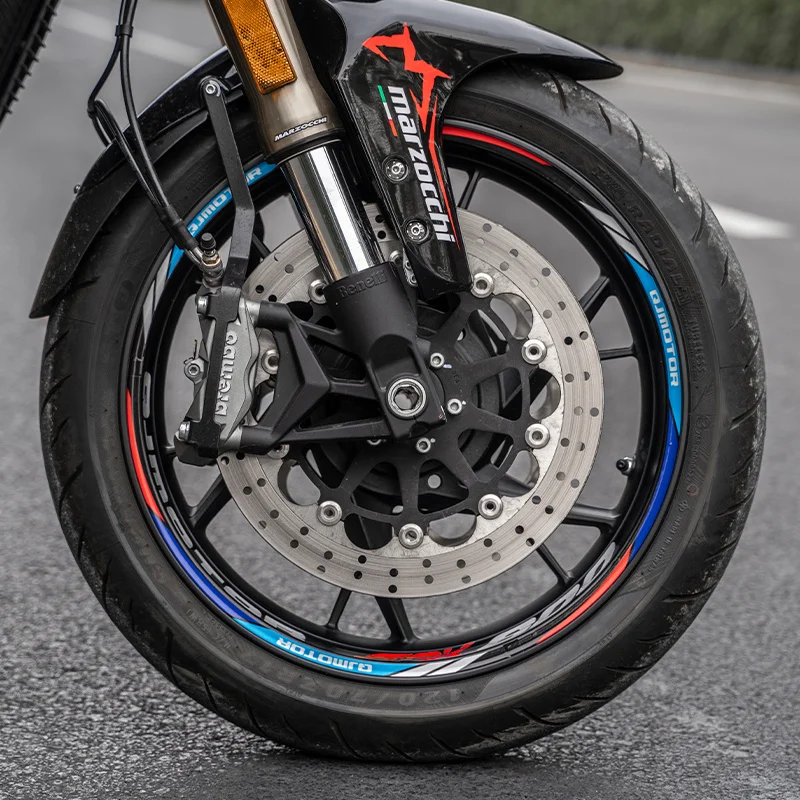 

Колесный обод для мотоцикла, модифицированный телефонный звонок для колеса для Qjmotor Светоотражающая наклейка на машину