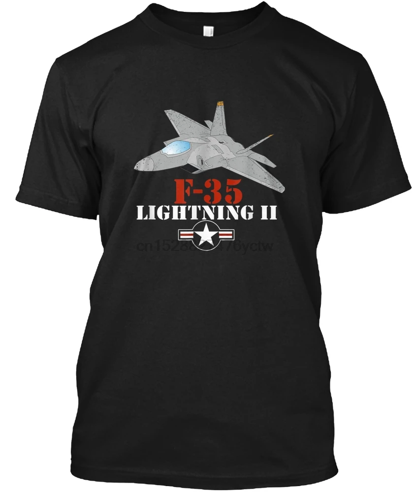 Мужская футболка F 35 Lightning Ii Jet Fighter Air Force (2) женская | одежда