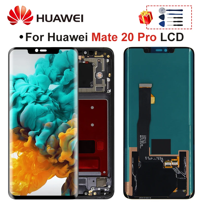 Оригинальный с отпечатком пальца для Huawei Mate 20 Pro ЖК дисплей сенсорный экран
