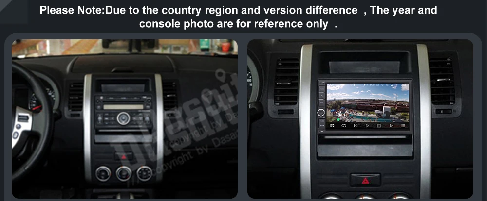" HD цифровой емкостный сенсорный экран автомобильный Радио Универсальный 2 din Android 9,0 Восьмиядерный 4 Гб ОЗУ 32 Гб ПЗУ для автомобиля Nissan аудио стерео