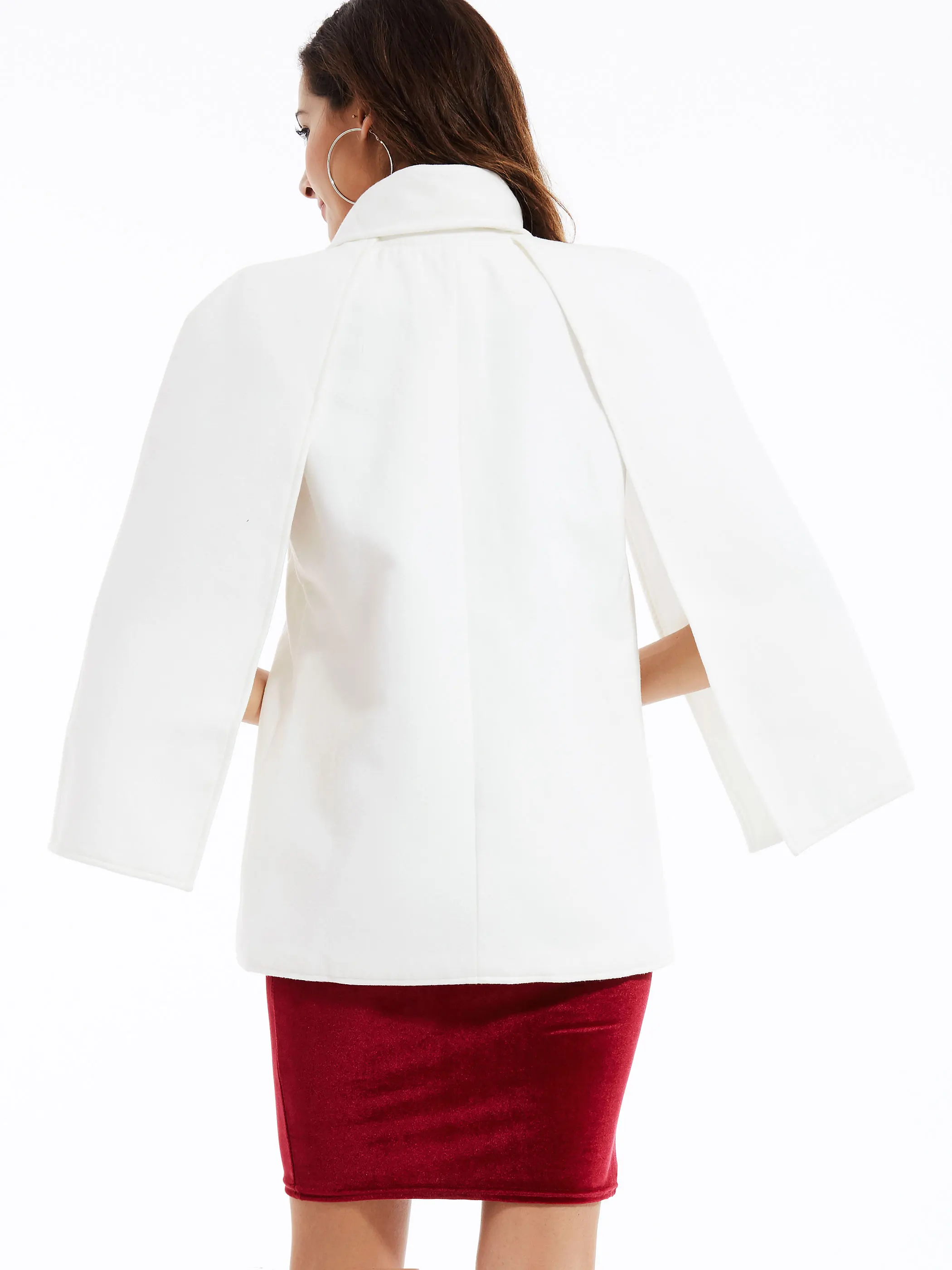 Женская накидка ветрозащитная теплая простая на шнурках|Женские шарфы| |