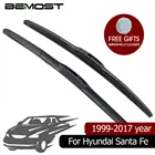 Автомобильные щетки стеклоочистителя BEMOST, из натурального каучука, для Hyundai Santa Fe, модели 1999-2017 гг., подходят для U-образных крючков