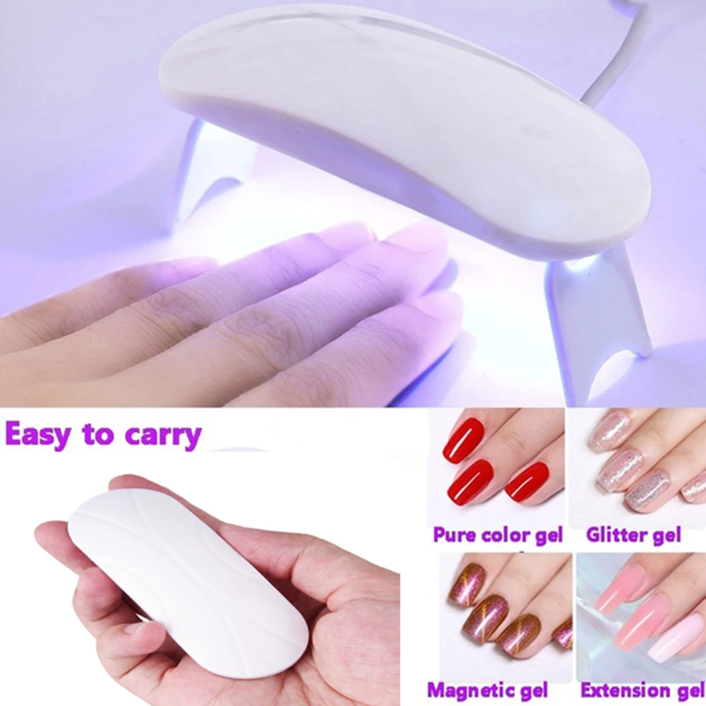 Мини светодиодная лампа для сушки ногтей 6 Вт USB|Сушилки ногтей| |