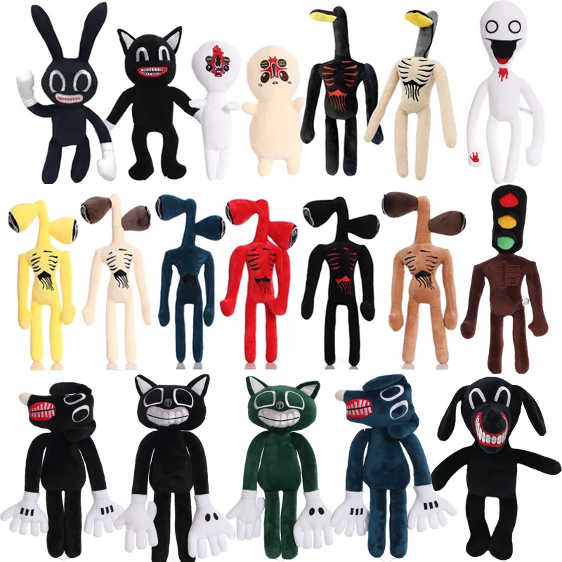 

New Siren Head Plush Toy Anime Sirenhead Legends Of Horror Black Cat Peanut Stuffed Doll Peluches Figure Toys Children Gifts