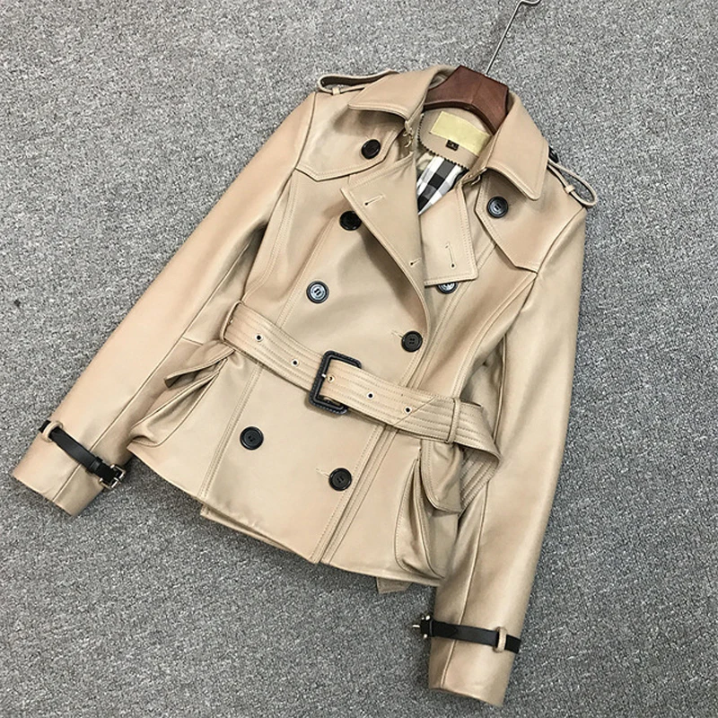 Натуральная кожаная куртка 2020 женская обувь Сезон весна осень овечья кожа