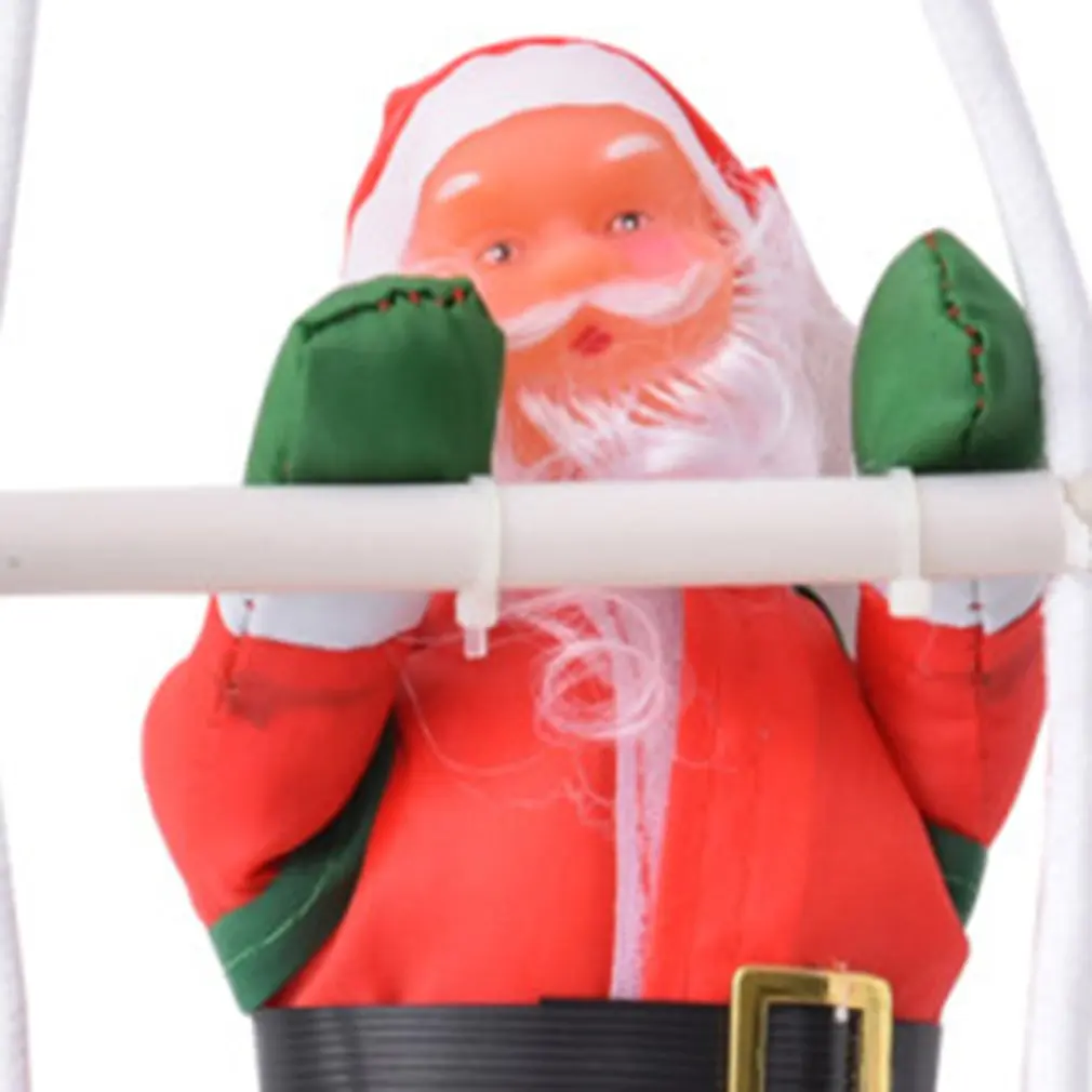 

Electric Santa Claus Climbing Ladder Christmas Tree Hanging Ornament Outdoor Indoor Wall Hanging Decoration New Year Kids Gifts