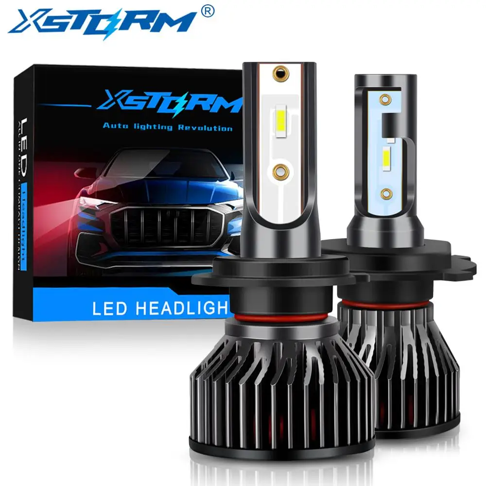 Xstorm Mini H4 H7 LED Bulb Car Headlight lampada H1 H3 H8 H11 Led 9005 HB3 9006 HB4 12000LM 6000K White Auto Fog Lights Headlamp