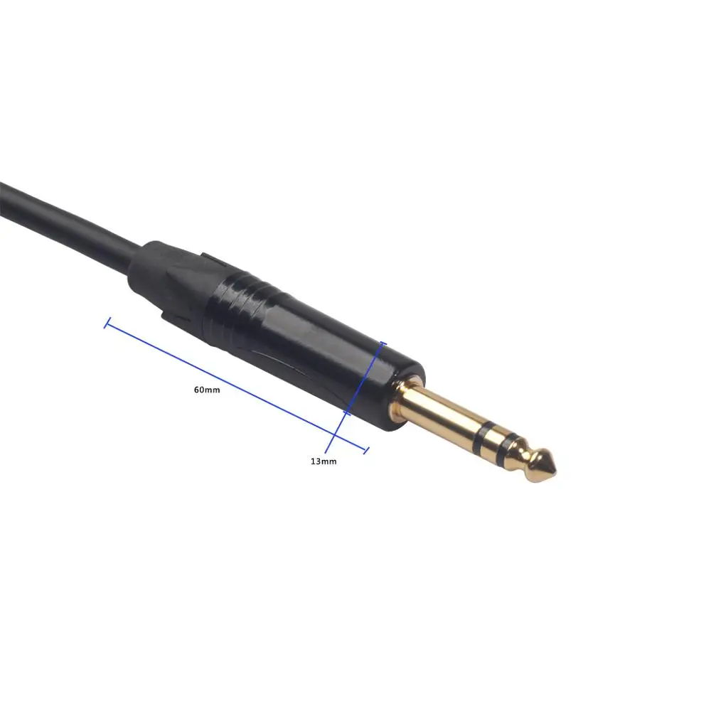1M 2M 3m MDouble один микрофон для слежки провод шнур XLR Мужской к гнезду 6 35/6 5 мм штекер