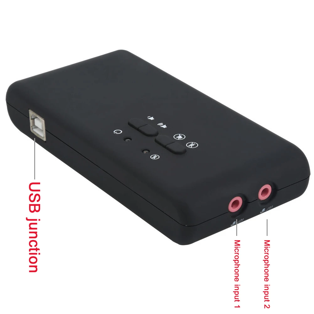

USB-звуковая карта внешняя цифровая аудиосистема 7,1 каналов интерфейс 3D воспроизведение запись объемный звук динамическое Оптическое волок...
