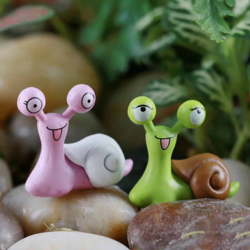 Miniature snail doll decoration 5PCS fairy garden house decorations DIY home accessories tools | Дом и сад