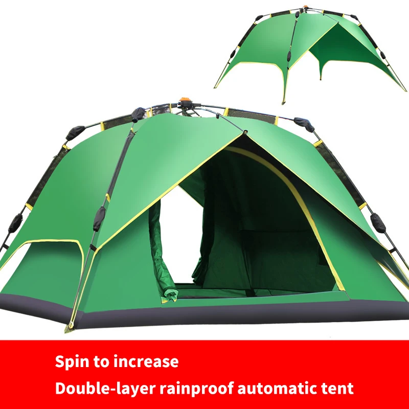 

Спиннинг 3-4 человек, чтобы увеличить Автоматическая непромокаемая кемпинговая палатка Альпинизм Пеший Туризм