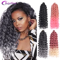 24 inch synthetic hawaii ocean wave crochet braids hair twist afro kinky curly braiding hair extension for women african curl