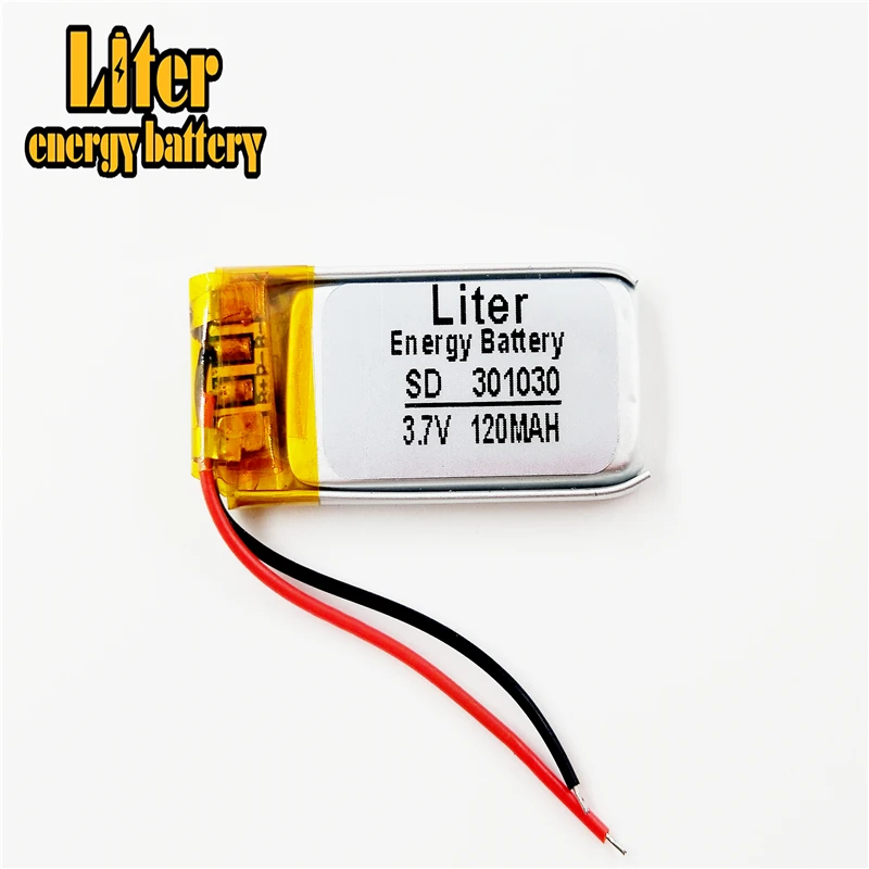 Литий-полимерный аккумулятор 3 7 V 120mAh 301030 литиевая полимерная аккумуляторная