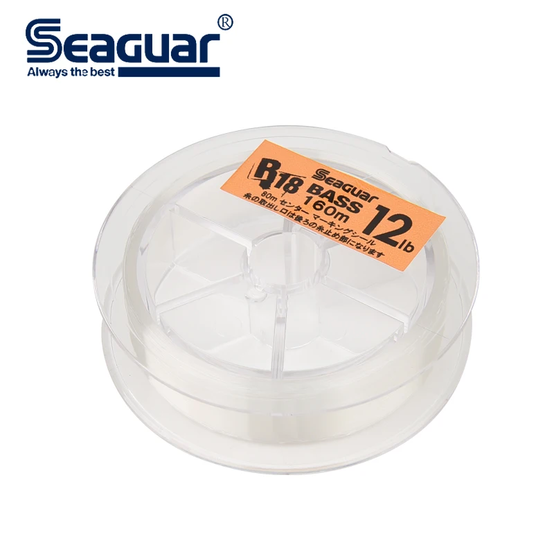 Seaguar R18 бас фторуглеродная 160 м японская рыболовная линия 3 20LB углеродного волокна