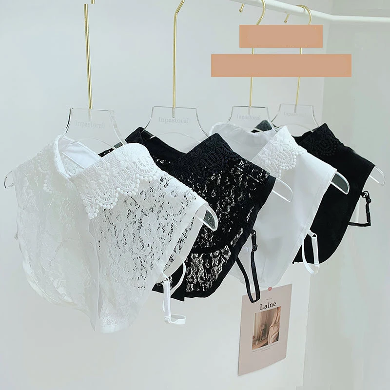 Linbaiway женские съемный воротник кружевное платье с цветочным рисунком и кружевным