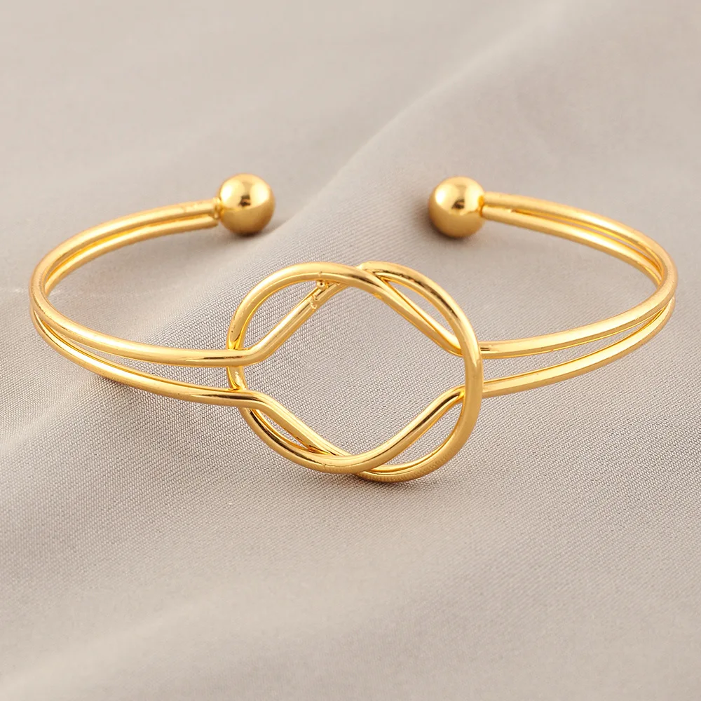 

Simple Alloy Metal Gold Punk Bracelets For Women Adjustable Bangle Bracelet Geometric Open Cuff Bracelet Punk Design Jewelry