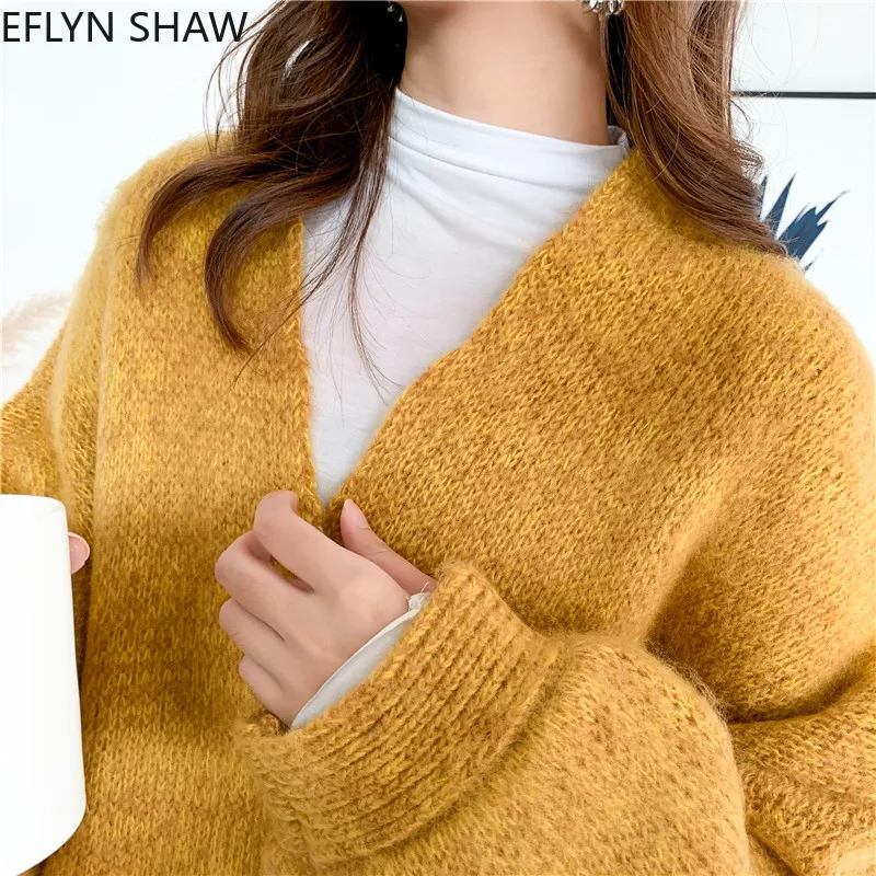 Maxi Cardigan Women Thick Coarse Oversize Sweaters Coat Japan Cozy Knitted Batwing Sleeves Long Female Jumper |