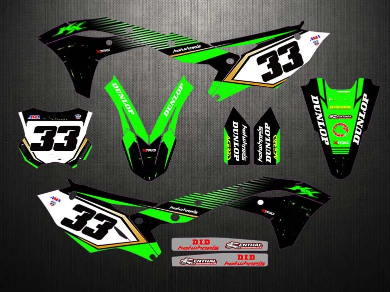 Наклейки 3M графические для мотокросса наборы Kawasaki KX250F KXF250 KXF 250 2017 2018 2019 KX 250F 2020
