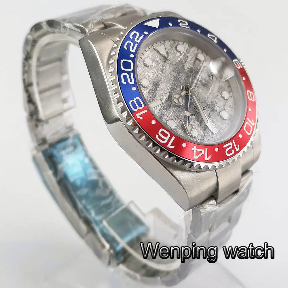 Мужской роскошный бренд Bliger 40 мм Серебряный Корпус сапфировое стекло