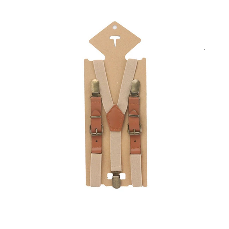 2 см модные эластичные подтяжки однотонные для маленьких мальчиков Детские ретро