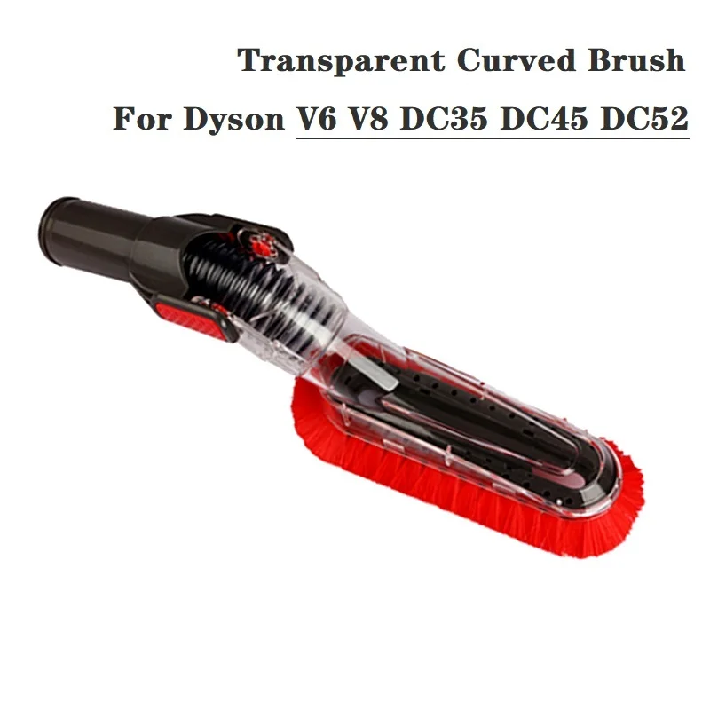 

Dust Brush Head For Dyson V6 V8 DC35 DC45 DC52 DC58 DC59 DC62 DC63 Robot Vacuum Cleaner Parts Accessories Transparent Brush