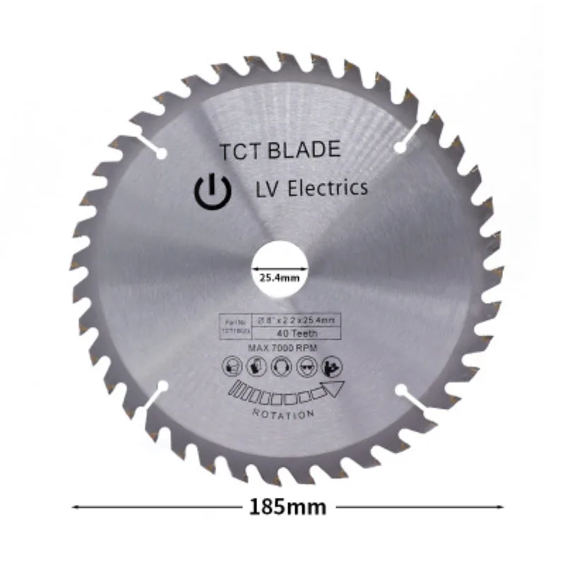 

8 inch 25.4mm inner hole 40T/60T carbide saw blade T blade universal hard and soft multifunctional circular saw bladeCT wood saw