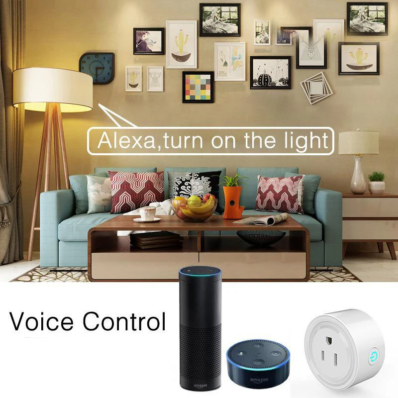 Портативная смарт розетка с поддержкой Wi Fi и голосовым