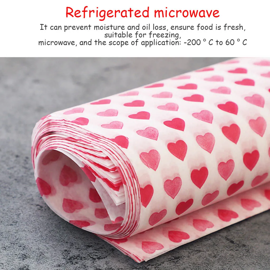 50 шт./лот вощеная бумага пищевые обертки упаковочная пищевая смазочная для хлеба