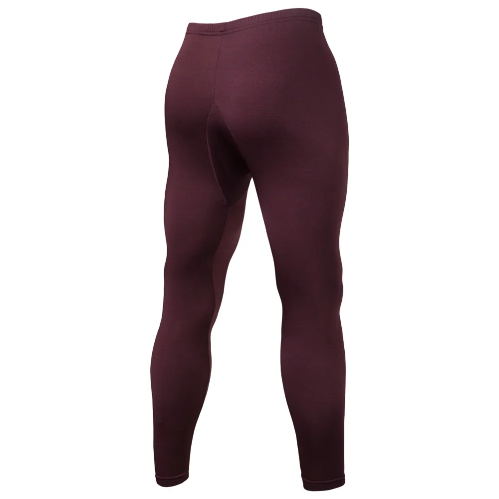 Мужское зимнее термобелье длинный пуловер однотонный бесшовный тонкий