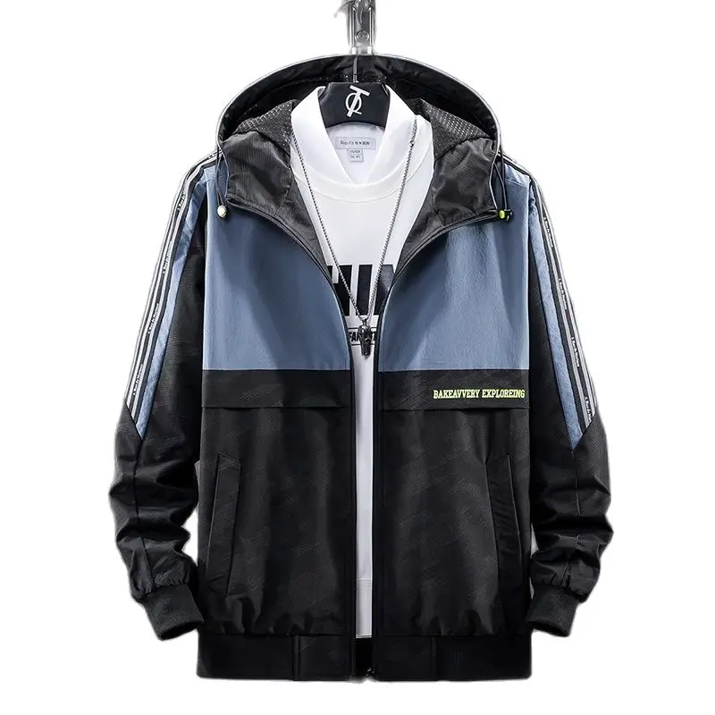 

large size 8XL Streetwear men's jacket coat spring casual male jacket hooded windbreaker bomber man coats fashion women jackets