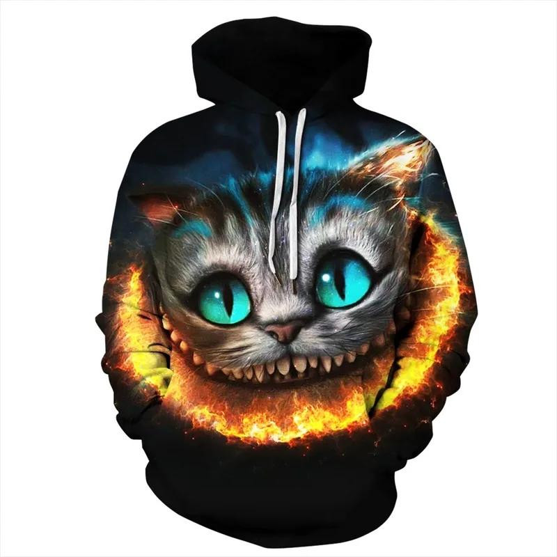 

QNPQYX Fashion Wolf Ancient Digital Printing Men/Women Hoodies Cap Windbreaker Jacket 3d Hooded Sweatshirts Harajuku Streetwear