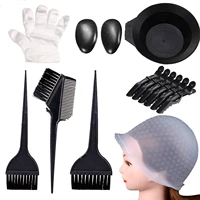 new hair dyeing diy tool hair coloring dye tools for home use hair tinting bowl dye brush disposable gloves cape ear cover