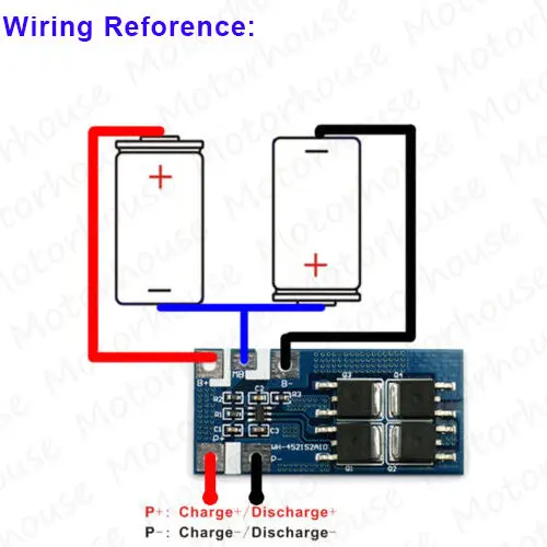 Плата BMS PCB PCM для защиты аккумулятора 6 4 В постоянного тока 10 А 2 упаковки LiFe LiFePO4 Cell